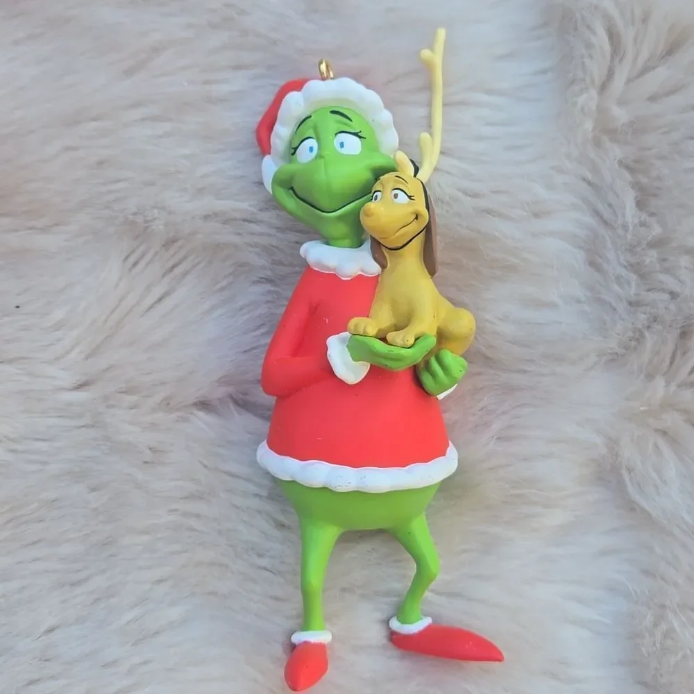 Hallmark Dr. Suess Grinch And Max Ornament, Vintage 1998